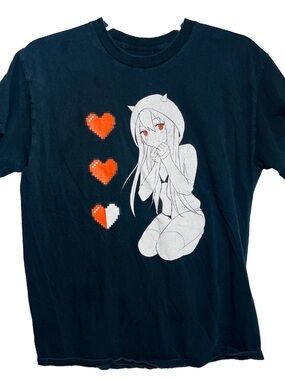 Lewd Complex Size Medium T-Shirt Anime w/Hearts